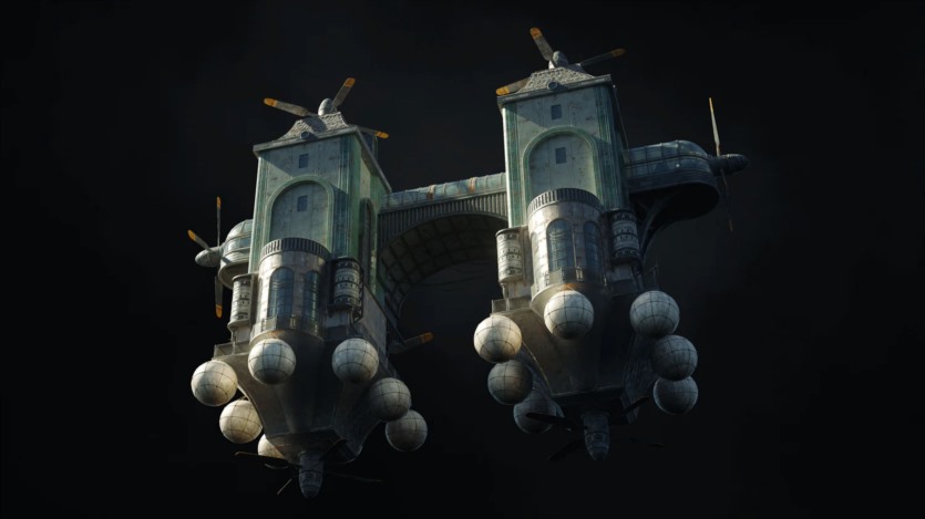天空之城未来奇幻建筑3D模型 Kitbash3D – City in the Sky