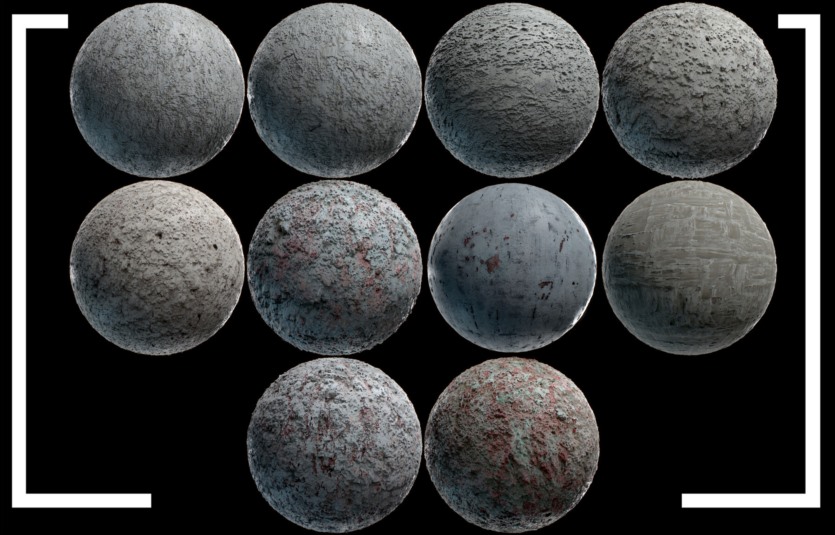 123种高细节扫描无缝环境4K PBR贴图 Environment PBR Materials Mega set vol 01
