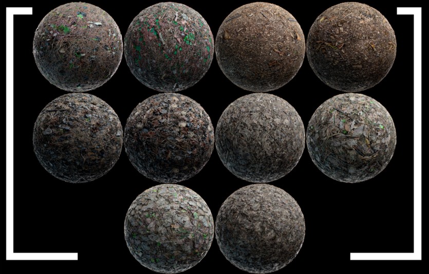 123种高细节扫描无缝环境4K PBR贴图 Environment PBR Materials Mega set vol 01