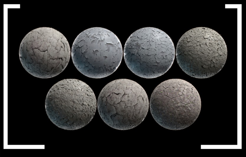123种高细节扫描无缝环境4K PBR贴图 Environment PBR Materials Mega set vol 01
