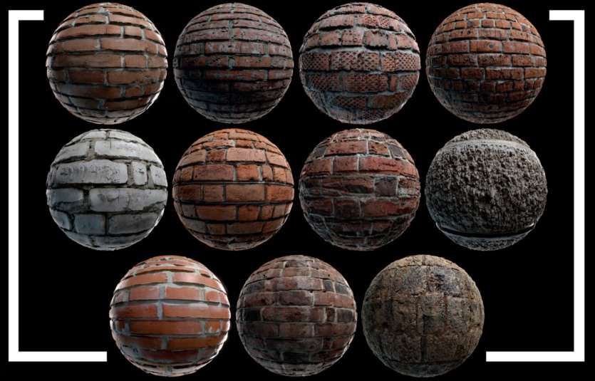 140种高细节扫描无缝 4K PBR 环境贴图 Environment PBR Materials Mega set Vol 02
