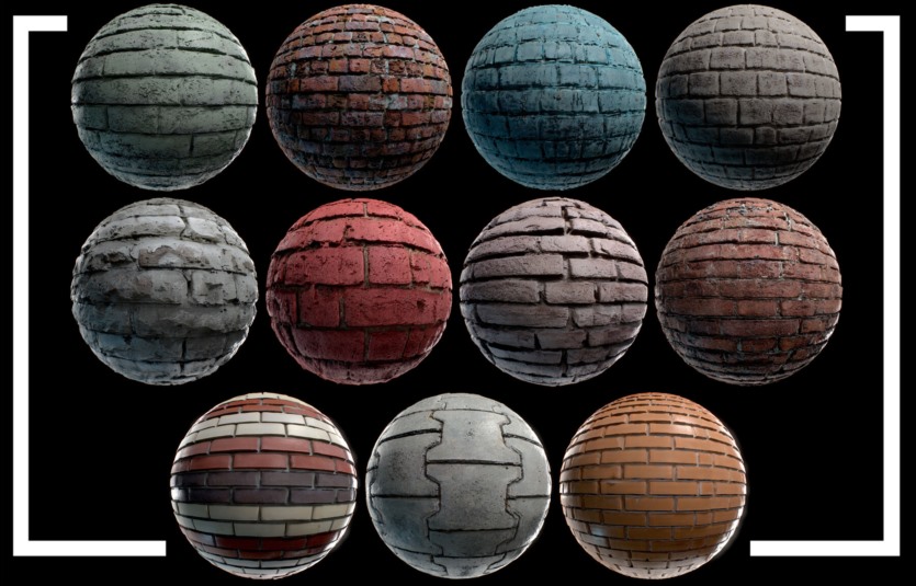 140种高细节扫描无缝 4K PBR 环境贴图 Environment PBR Materials Mega set Vol 02