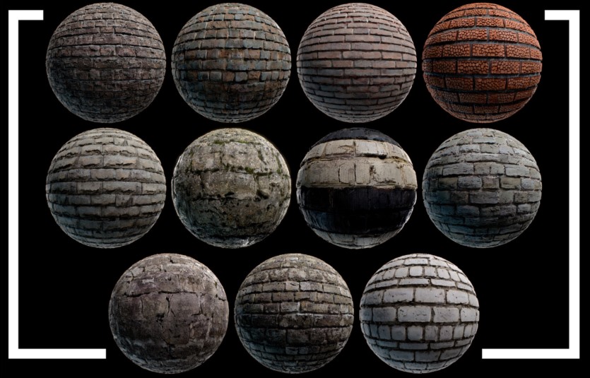 140种高细节扫描无缝 4K PBR 环境贴图 Environment PBR Materials Mega set Vol 02