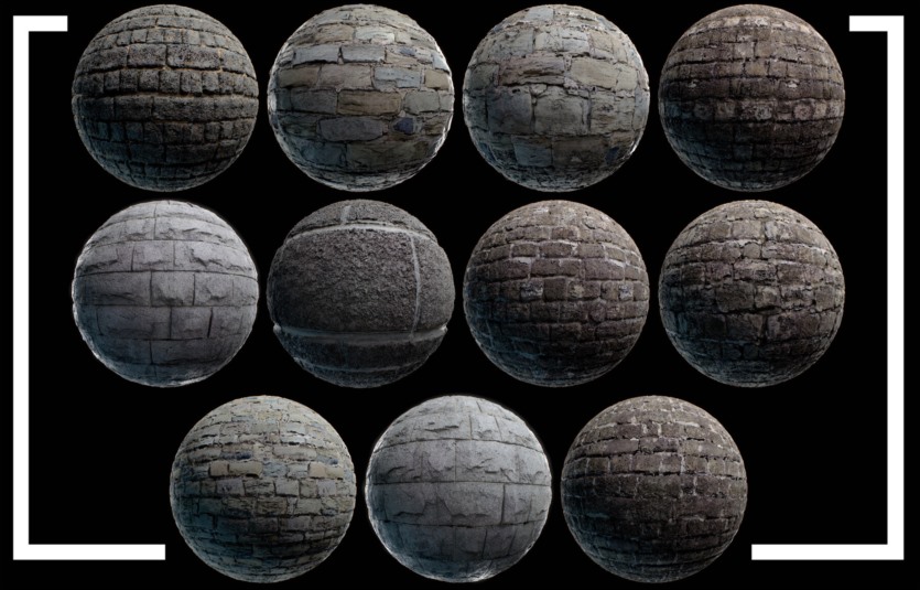 140种高细节扫描无缝 4K PBR 环境贴图 Environment PBR Materials Mega set Vol 02