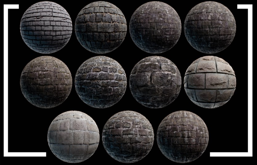 140种高细节扫描无缝 4K PBR 环境贴图 Environment PBR Materials Mega set Vol 02