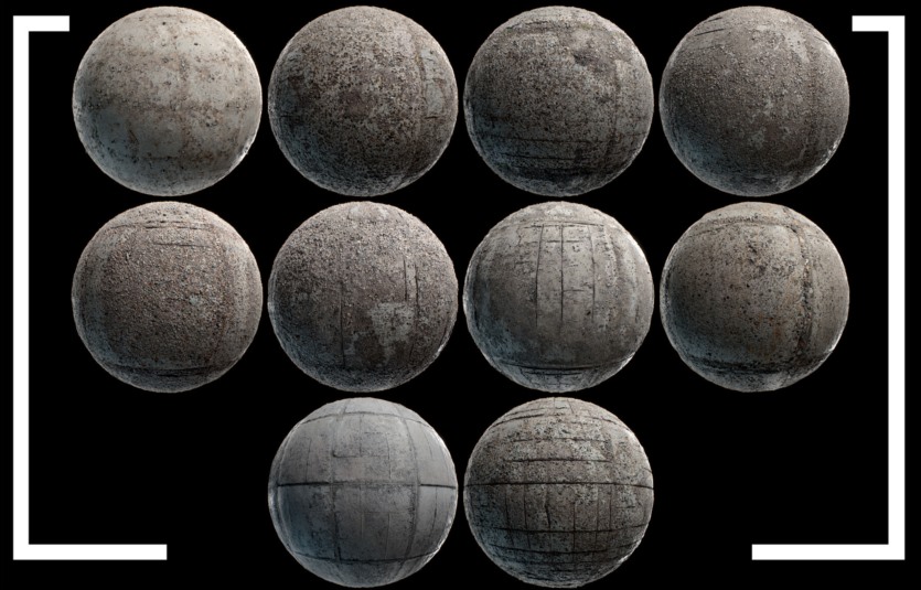 140种高细节扫描无缝 4K PBR 环境贴图 Environment PBR Materials Mega set Vol 02