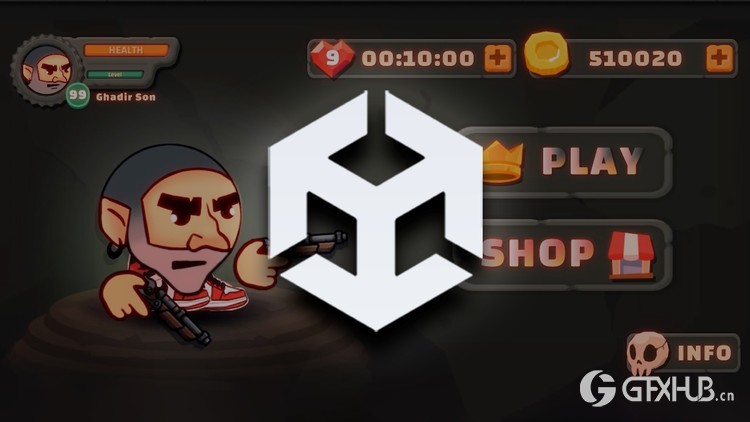 Unity制作2D射击游戏教程 Create 2D Shooter Game With Unity