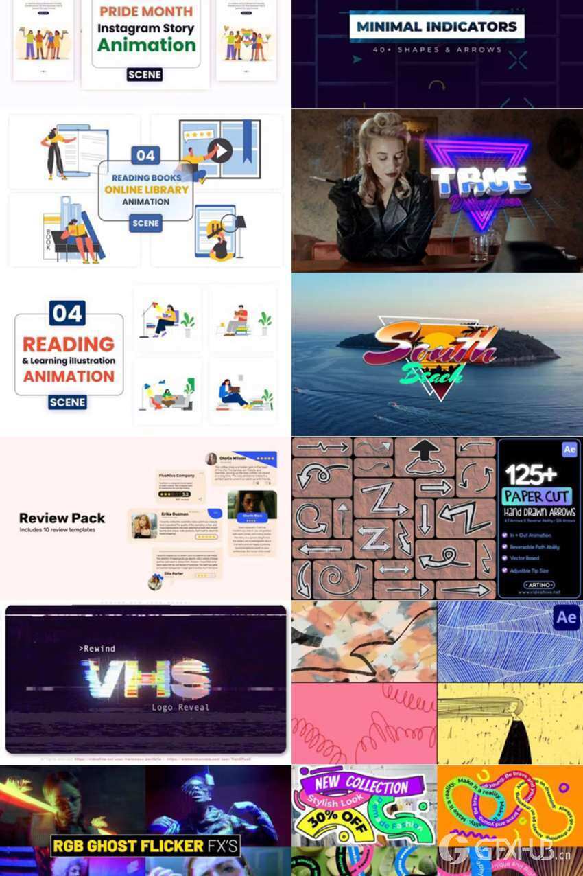 After Effects AE模版素材合集2024年第5季 After Effects Video Template Bundle 2024 Vol.5