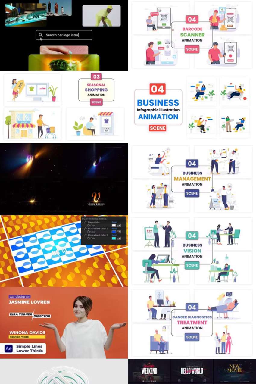 After Effects AE模版素材合集2024年第5季 After Effects Video Template Bundle 2024 Vol.5
