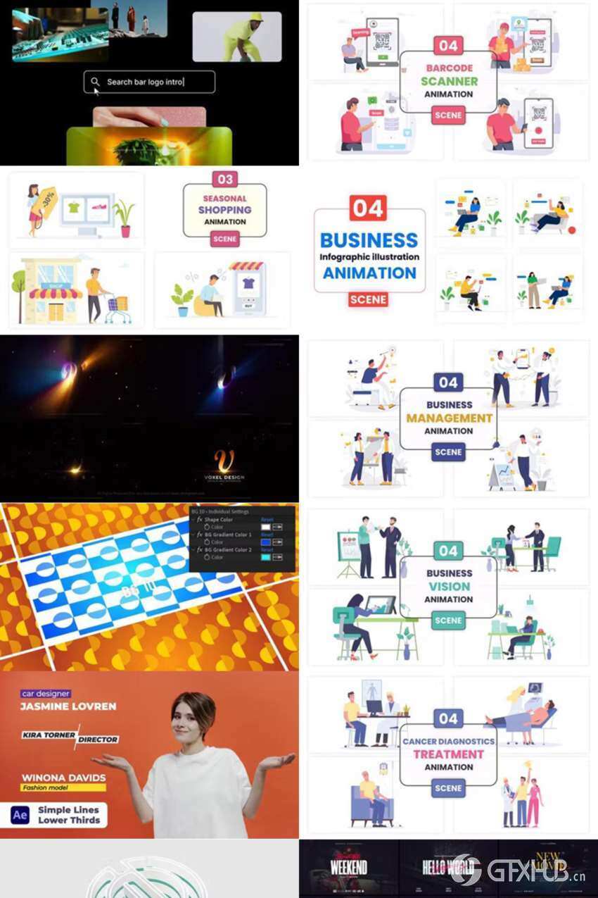 After Effects AE模版素材合集2024年第5季 After Effects Video Template Bundle 2024 Vol.5