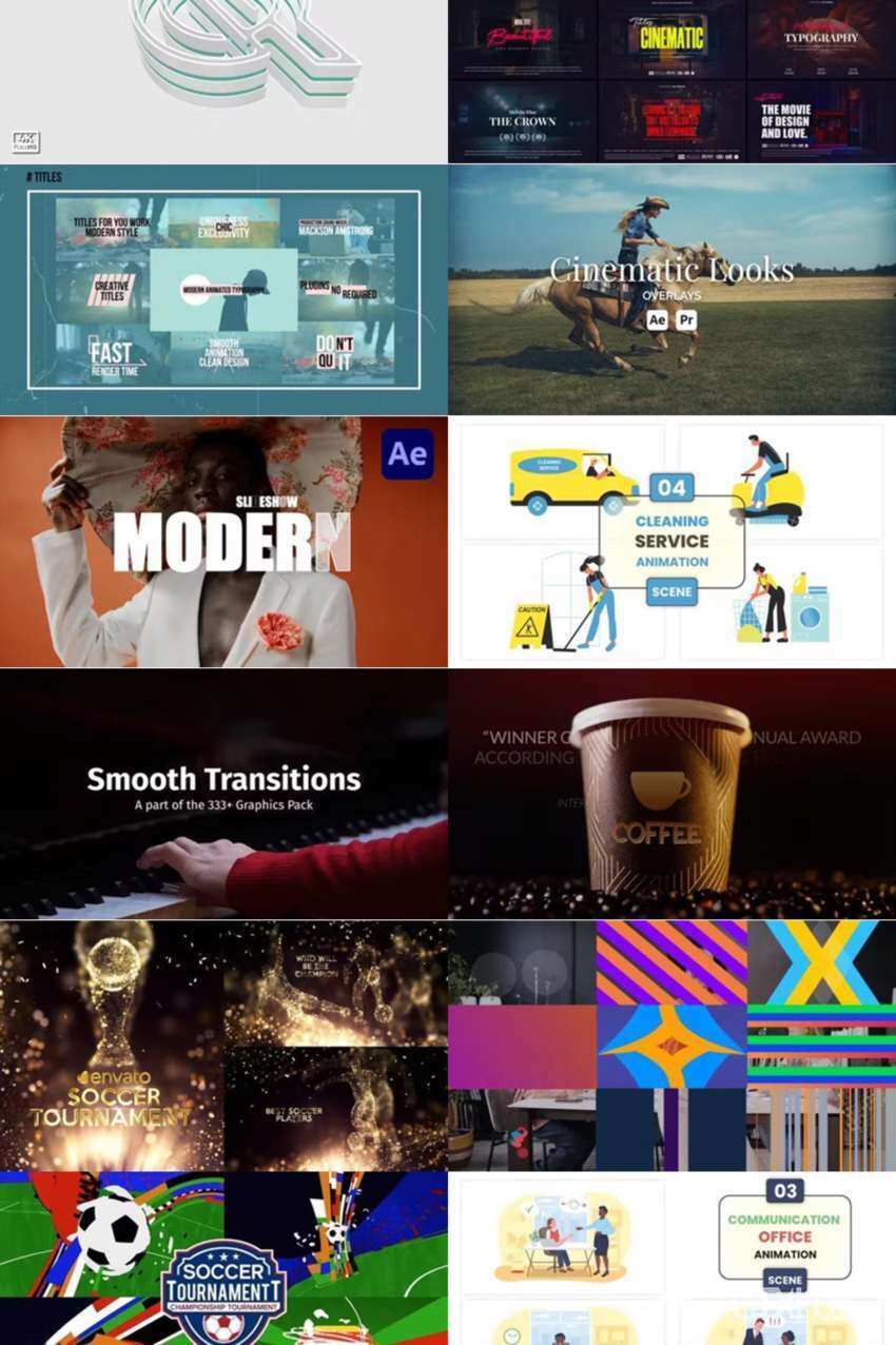 After Effects AE模版素材合集2024年第5季 After Effects Video Template Bundle 2024 Vol.5