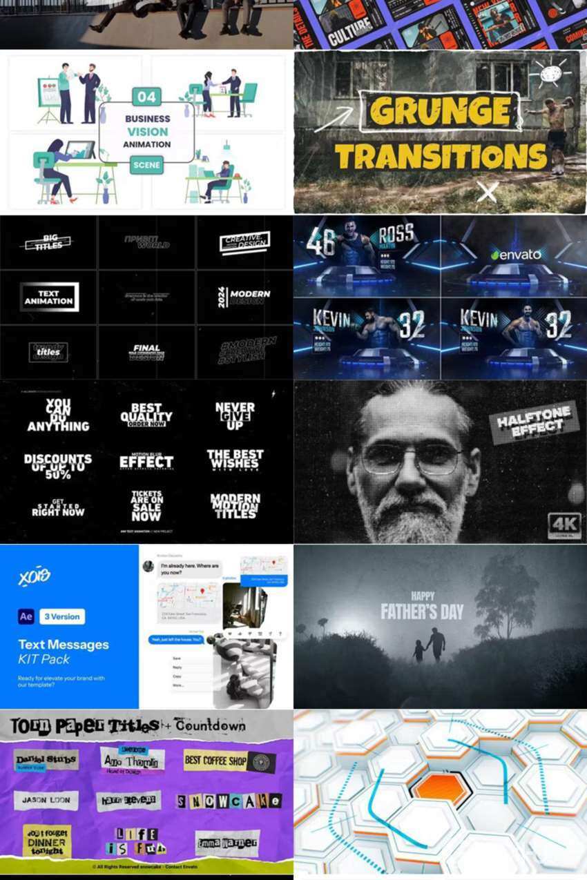 After Effects AE模版素材合集2024年第5季 After Effects Video Template Bundle 2024 Vol.5