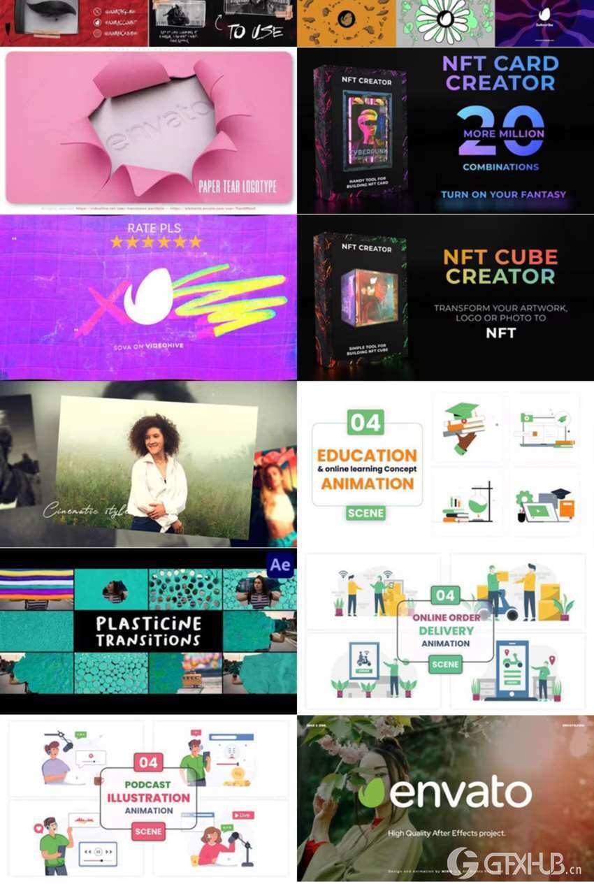 After Effects AE模版素材合集2024年第5季 After Effects Video Template Bundle 2024 Vol.5