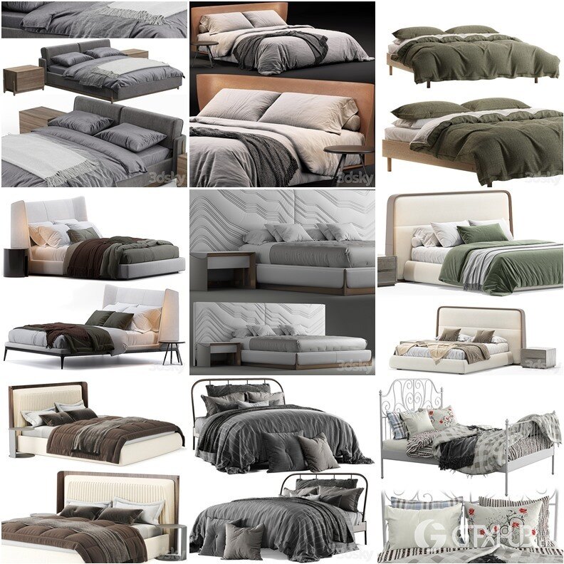 3DSky Pro 沙发椅子灯具装饰数码家电3D模型合辑2024年7月第1季 | 400套 | 19GB