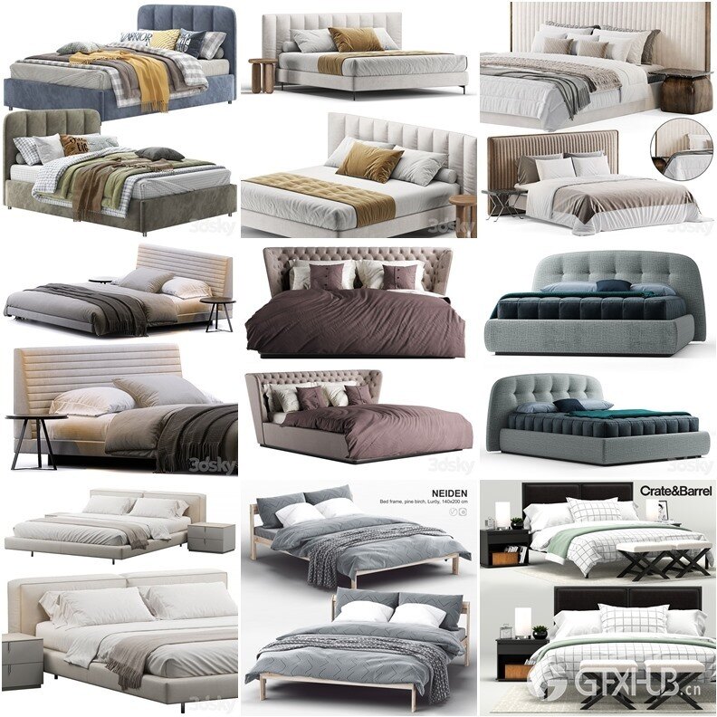 3DSky Pro 沙发椅子灯具装饰数码家电3D模型合辑2024年7月第1季 | 400套 | 19GB