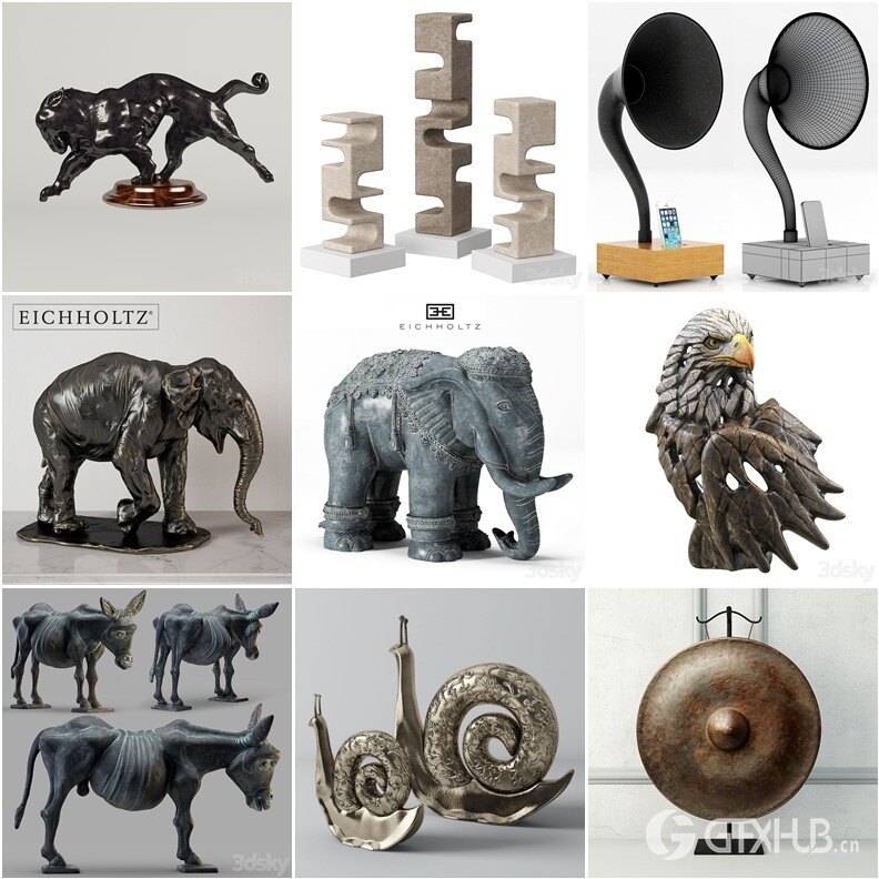 3DSky Pro 沙发椅子灯具装饰数码家电3D模型合辑2024年7月第1季 | 400套 | 19GB