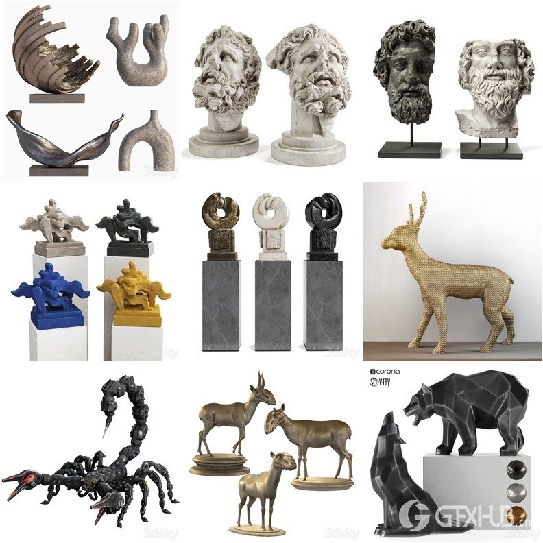 3DSky Pro 沙发椅子灯具装饰数码家电3D模型合辑2024年7月第1季 | 400套 | 19GB