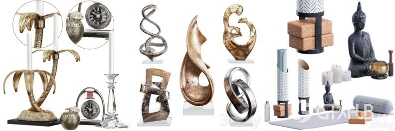 3DSky Pro 沙发椅子灯具装饰数码家电3D模型合辑2024年7月第1季 | 400套 | 19GB