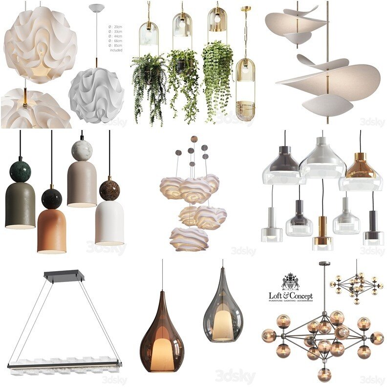 3DSky Pro 沙发椅子灯具装饰数码家电3D模型合辑2024年7月第1季 | 400套 | 19GB