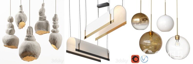 3DSky Pro 沙发椅子灯具装饰数码家电3D模型合辑2024年7月第1季 | 400套 | 19GB