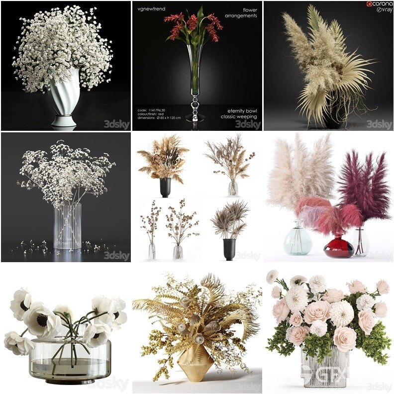 3DSky Pro 沙发椅子灯具装饰数码家电3D模型合辑2024年7月第1季 | 400套 | 19GB