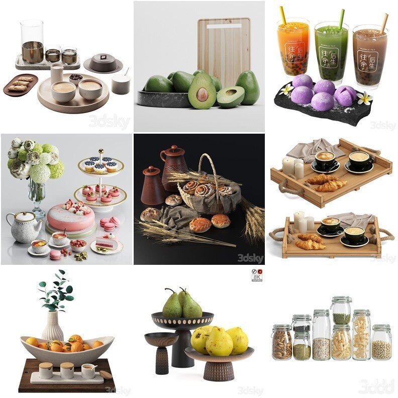 3DSky Pro 沙发椅子灯具装饰数码家电3D模型合辑2024年7月第1季 | 400套 | 19GB