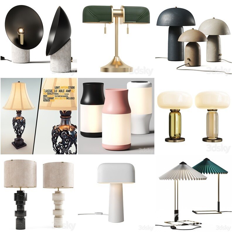 3DSky Pro 沙发椅子灯具装饰数码家电3D模型合辑2024年7月第1季 | 400套 | 19GB