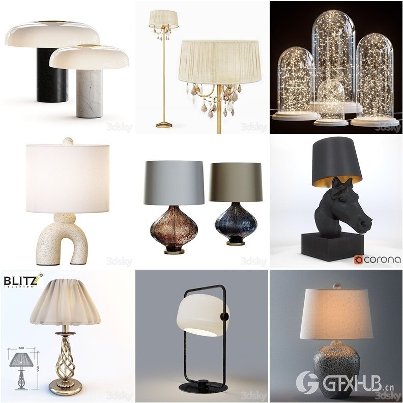 3DSky Pro 沙发椅子灯具装饰数码家电3D模型合辑2024年7月第1季 | 400套 | 19GB