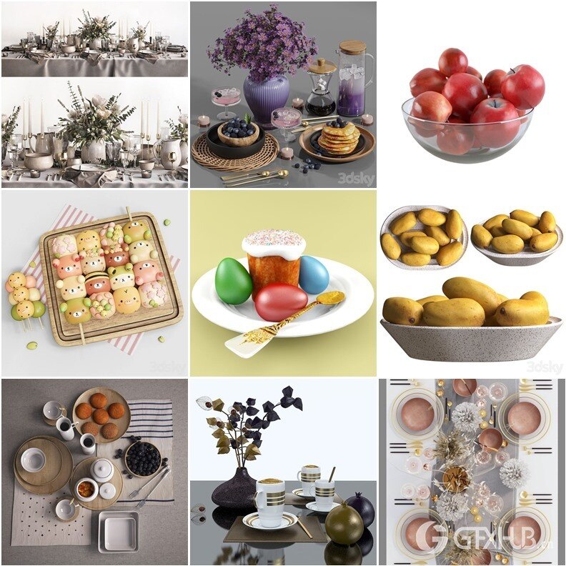 3DSky Pro 沙发椅子灯具装饰数码家电3D模型合辑2024年7月第1季 | 400套 | 19GB