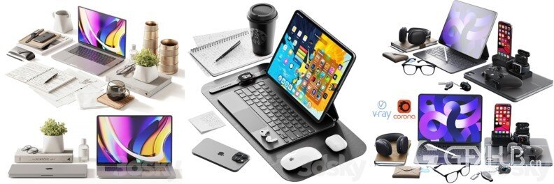 3DSky Pro 沙发椅子灯具装饰数码家电3D模型合辑2024年7月第1季 | 400套 | 19GB