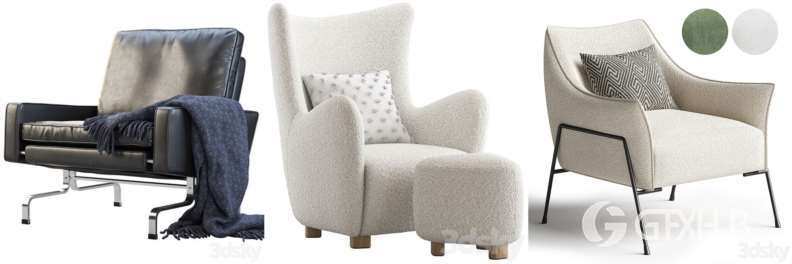 3DSky Pro 沙发椅子灯具装饰数码家电3D模型合辑2024年7月第1季 | 400套 | 19GB