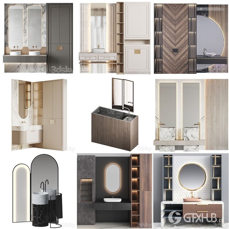 3DSky Pro 沙发椅子灯具装饰数码家电3D模型合辑2024年7月第1季 | 400套 | 19GB