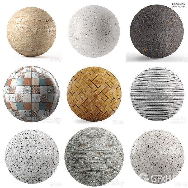 30组3dsky pro瓷砖大理石贴图合集 - 20240706