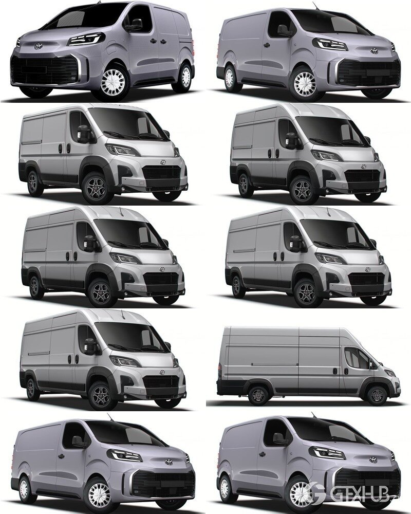 50套雷诺丰田大众汽车3D模型合集 – 20240706