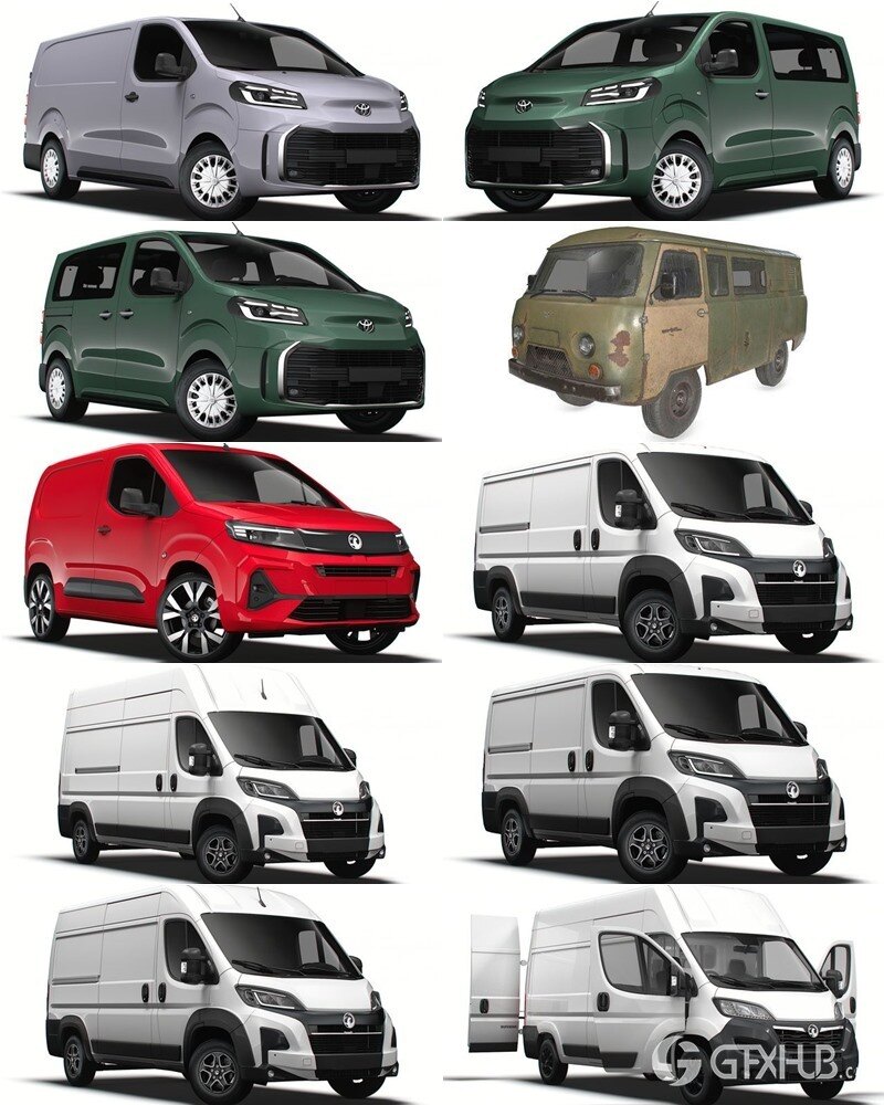 50套雷诺丰田大众汽车3D模型合集 – 20240706