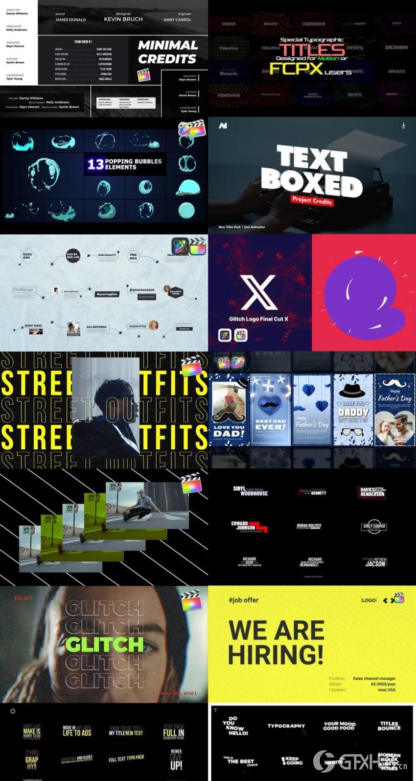 Apple Motion & FCPX 预设、模板、插件素材合集2024年6月第一季