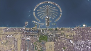 迪拜3D城市模型低聚 Dubai 3D City Model VR  AR  low-poly 3d model