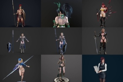 3D角色人物模型合集 Ryan Reos 3D Models Collection