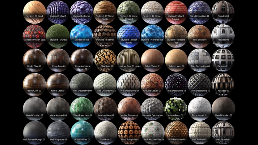 99组虚幻引擎材质预设资产合集 99 PBR Materials Vol.02