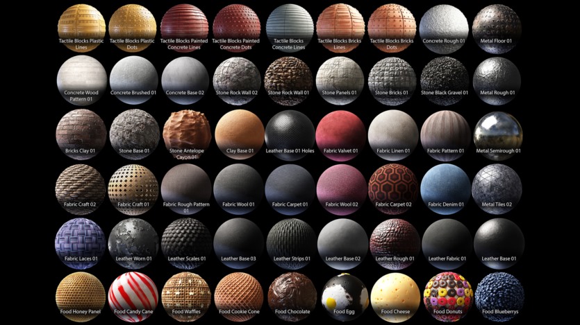 99组虚幻引擎材质预设资产合集 99 PBR Materials Vol.01