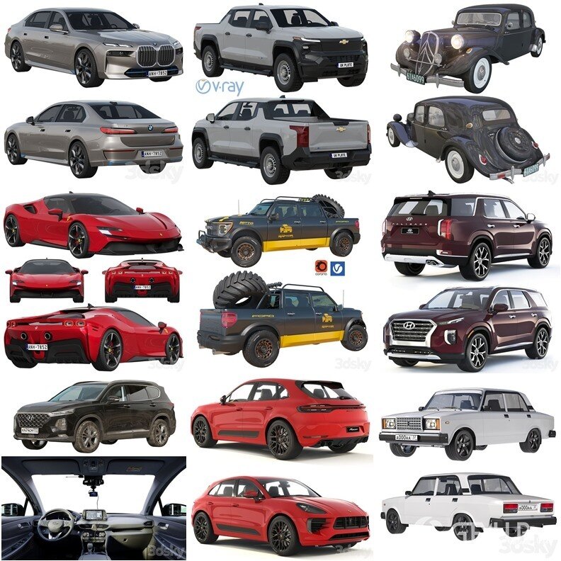 30套汽车3D模型合集 - 20240709