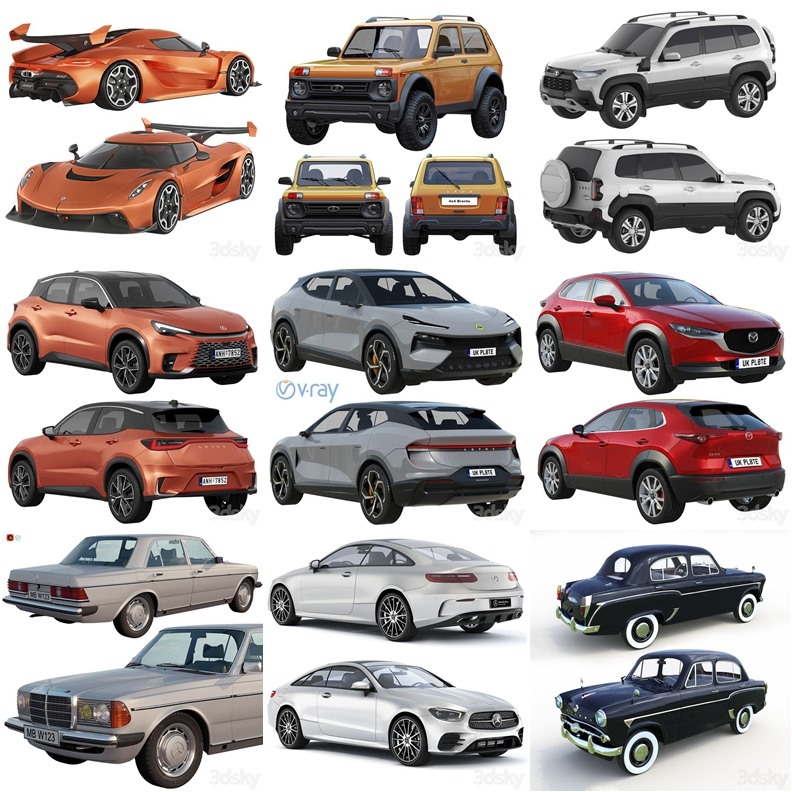 30套汽车3D模型合集 - 20240709