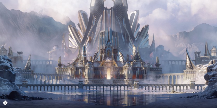 北欧奇幻风格建筑3D模型 Neo Asgard – 3D Kitbash Pack (Blender/FBX/OBJ格式)