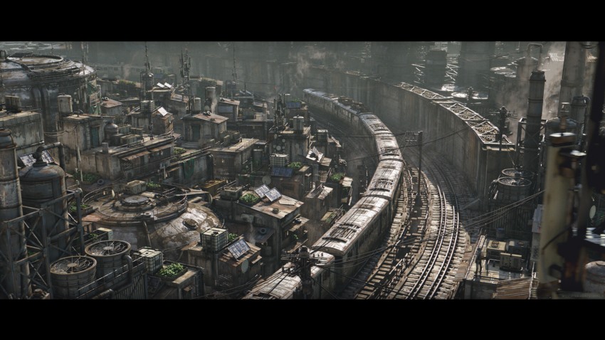反乌托邦城市建筑3D模型 Dystopian Depths Kitbash (Blender/FBX格式)