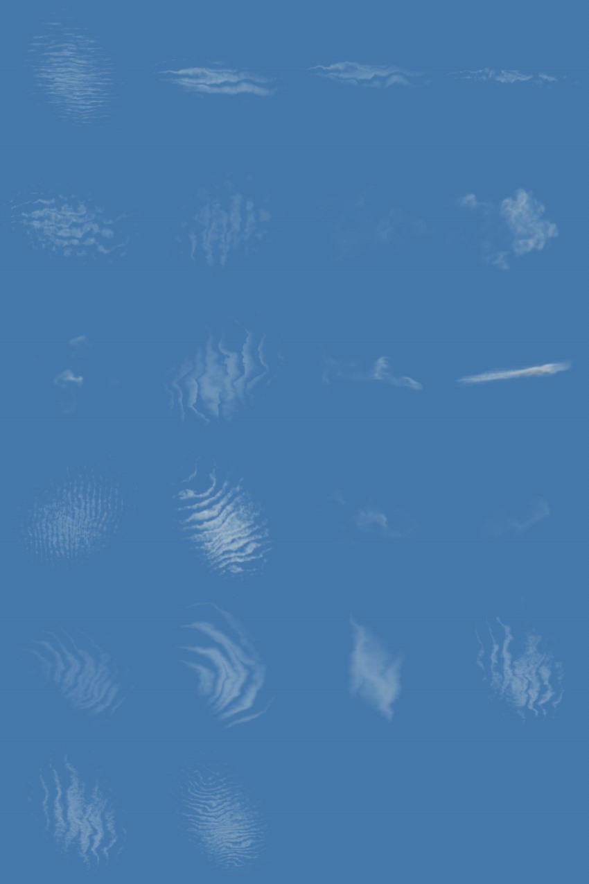 395组Blender真实云朵白云爆炸火焰拖尾烟雾烟花极光VDB体积云模型 Cloudscapes V2