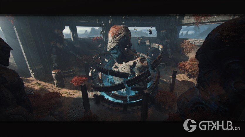 神秘古老祭祀神庙3D模型 Ancient Temple Kitbash Set (FBX格式)