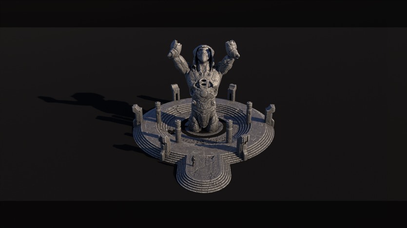 神秘古老祭祀神庙3D模型 Ancient Temple Kitbash Set (FBX格式)