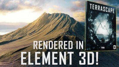 Element 3D高山雪山外星地表地形E3D模型 Terrascape Landscapes for Element 3D