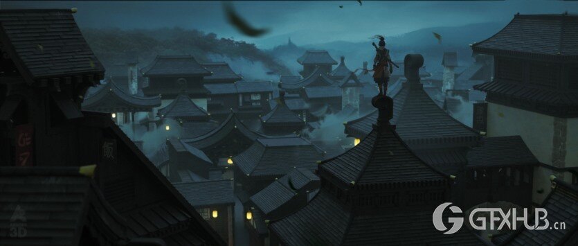 中式日式古代建筑3D模型资产预设 Absorb3D – Medieval Asia