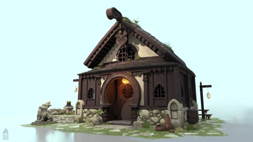 中式日式古代建筑3D模型资产预设 Absorb3D – Medieval Asia